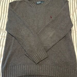 Ralph Lauren Charcoal Crewneck Sweater for Men